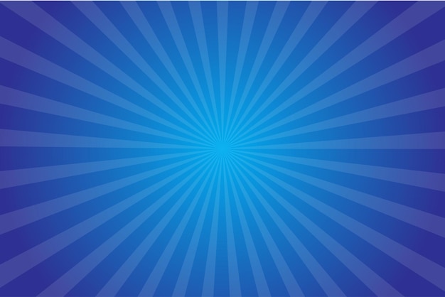 Abstract sun ray sunburst retro rays background blue