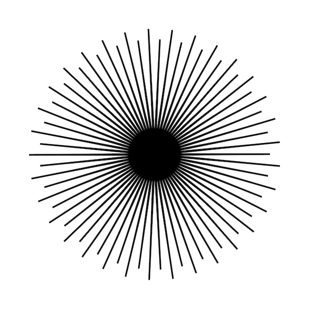 Vector abstract sunburst. geometric shape,light ray.