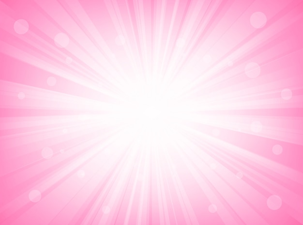 Vector abstract sunburst pink radial lines background