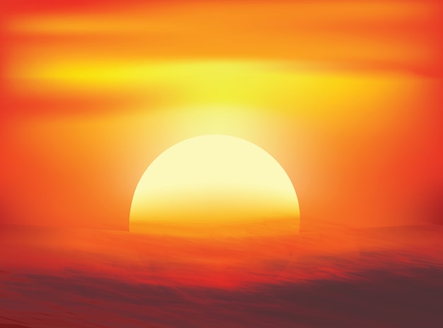 Abstract sunset background