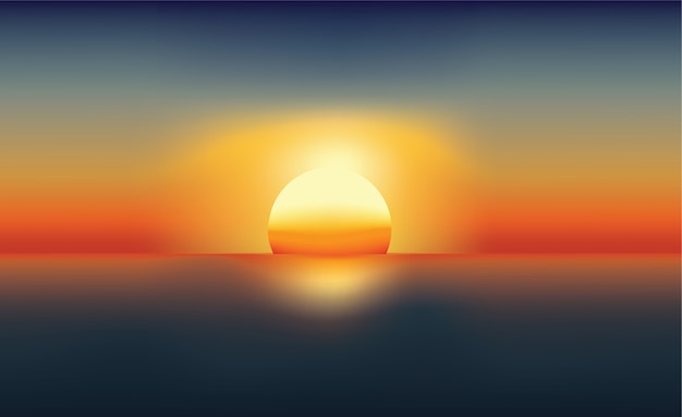 Abstract sunset background