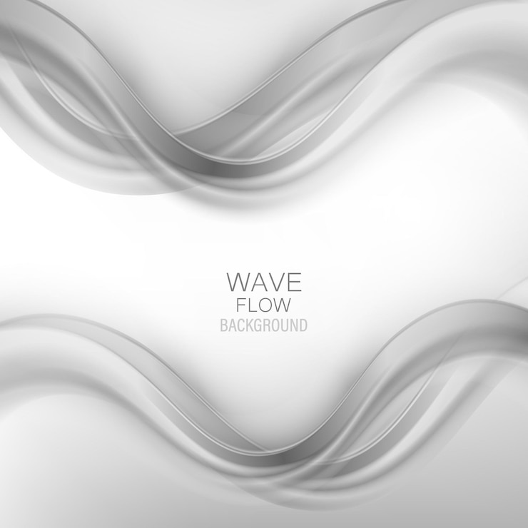 Vector abstract swoosh wave smoke  layout template. gray wave flow