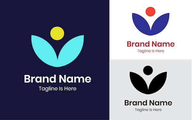 abstract symbol business brand identity logo design