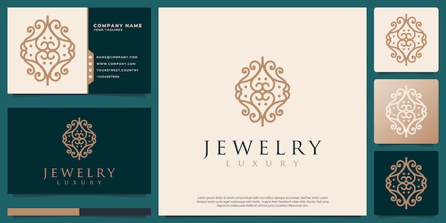 Abstract symbol logo luxury style