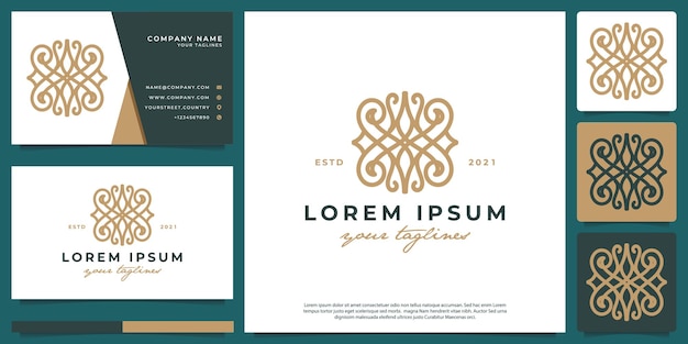 Abstract symbol logo luxury style