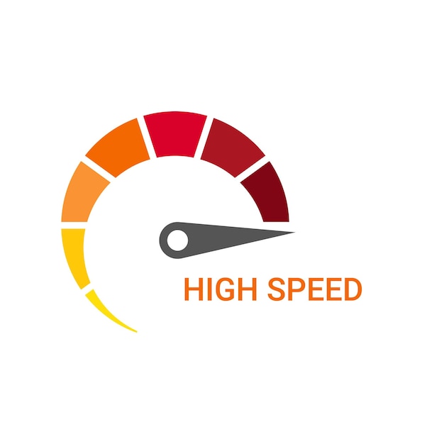 スピード ロゴ デザインの抽象的なシンボルです。高速と速度のロゴのテンプレート ベクトル。