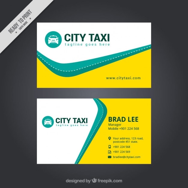 Abstract taxi card