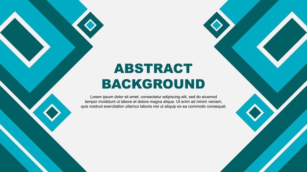 Abstract Teal Background Design Template Abstract Banner Wallpaper Vector Illustratie Teal Cartoon