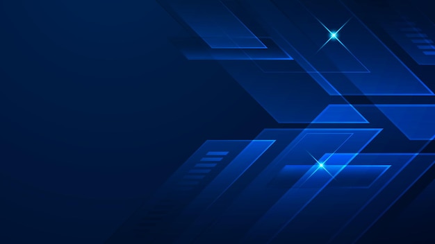 Abstract tech background Futuristic technology interface with arrows lines waves speed lights motion data concept science element cyberspace shapes and connection lines