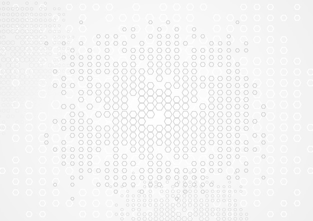 Vector abstract tech hexagons texture