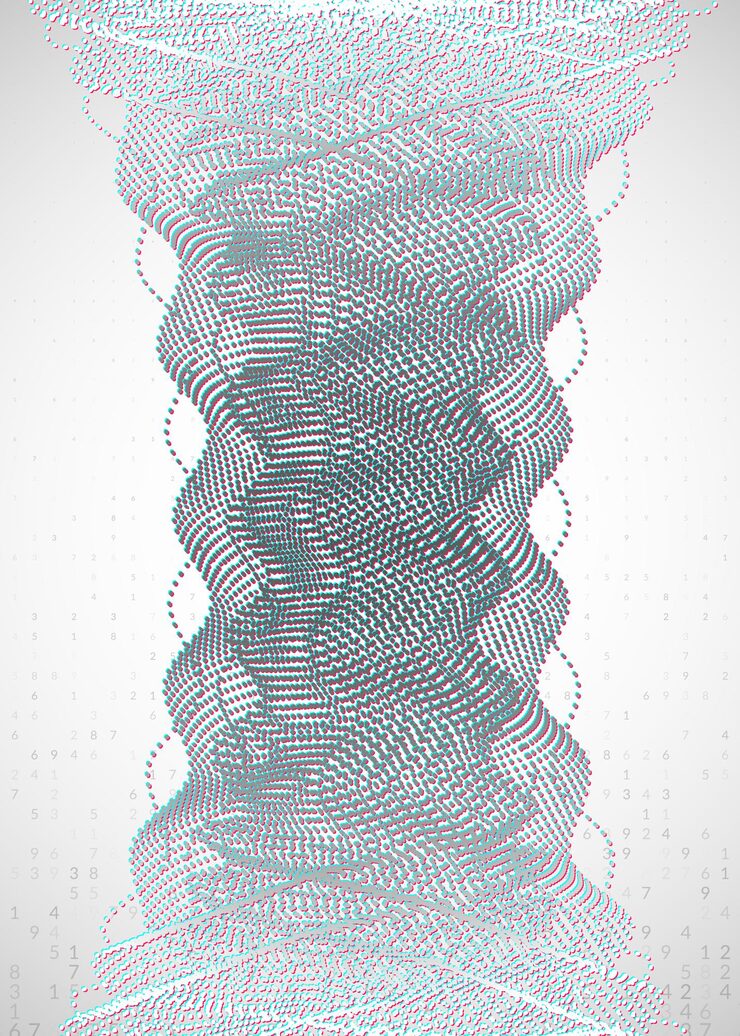 Vector abstract tech visuals. digital technology background. artificial intelligence, deep learning and big data concept for networking template. futuristic abstract tech visuals backdrop.