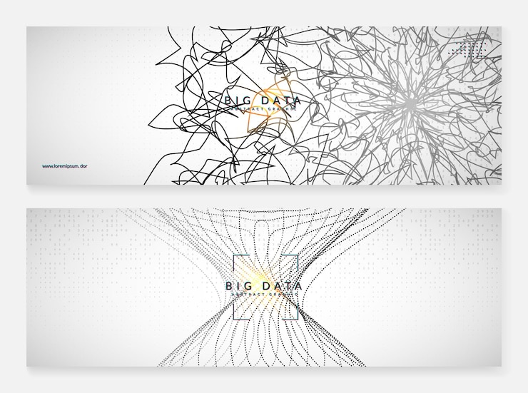 Vector abstract tech visuals digital technology