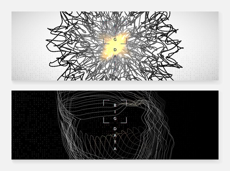 Vector abstract tech visuals digital technology