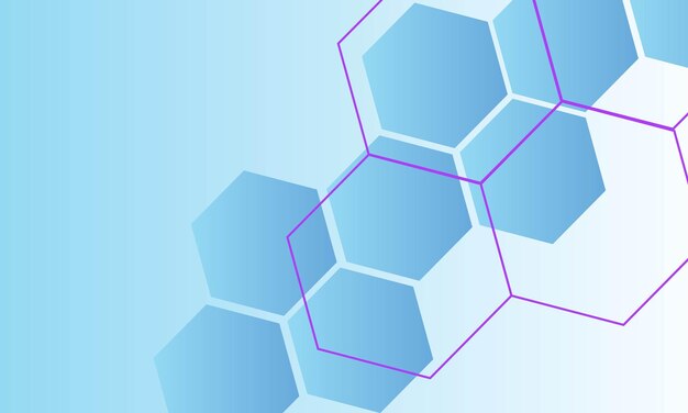 Abstract technical background with hexagonal