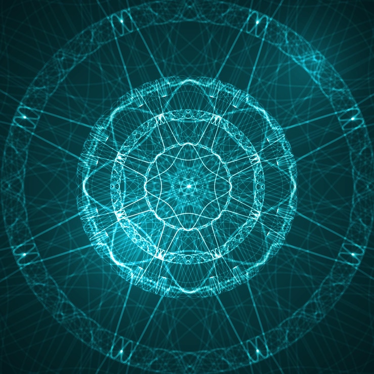 Vector abstract technological background