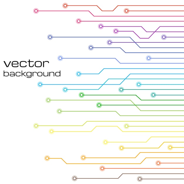 Vettore fondo bianco tecnologico astratto con gli elementi del microchip. trama di sfondo del circuito. illustrazione vettoriale.