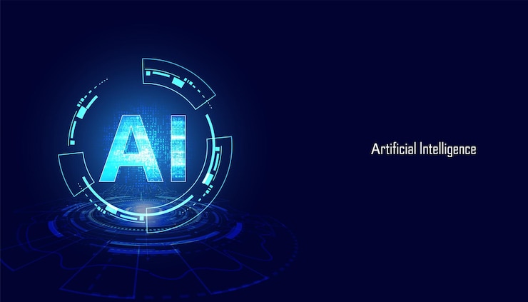 抽象技術AiコンピューティングコンセプトAiサークル人工知能の作業データ