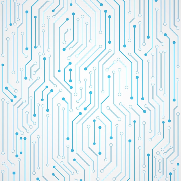 Vector abstract technology background  blue circuit board pattern