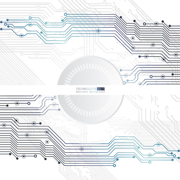 Abstract technology background circuit board chipset  Vector illustration EPS 10