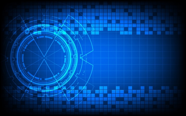 ベクトル 抽象的な技術背景デザインベクトル。