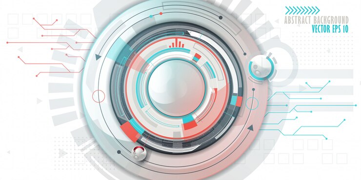 Vector abstract technology background. futuristic style