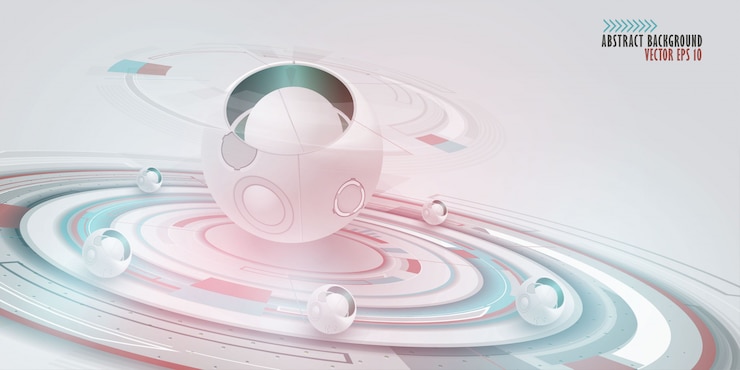 Vector abstract technology background. futuristic style
