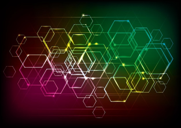 Vector abstract technology background for geometrical graphic concept design.use layer overlay effect.