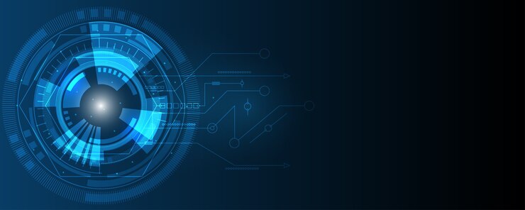 Vector abstract technology background,hi-tech communication concept innovation background,science and technology digital blue background
