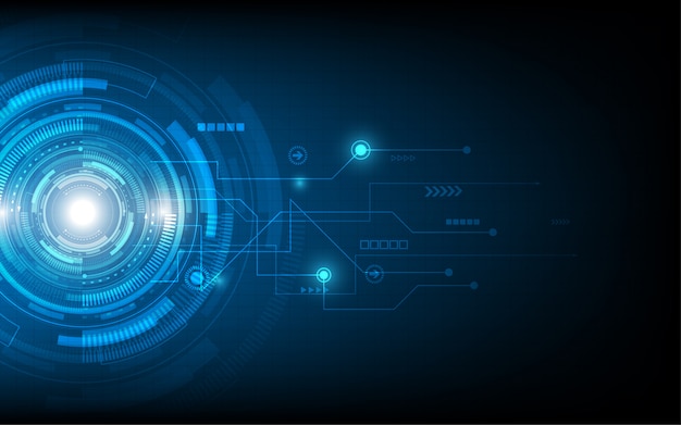 Vettore priorità bassa astratta di tecnologia priorità bassa dell'innovazione di concetto di comunicazione alta tecnologia