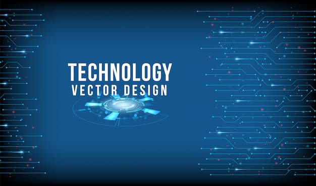 Vector abstract technology background hi-tech communication concept, technology, digital business