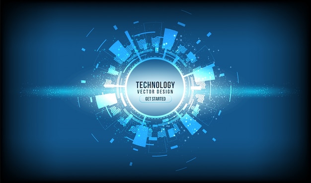 Абстрактный фон технологии Привет-Tech концепция связи, технологии, цифровой бизнес