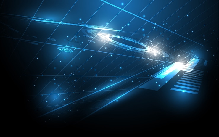 Vector 抽象的な技術の背景ハイテク通信の概念