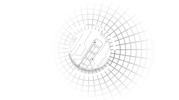 Fondo astratto di tecnologia illustrazione fondo dell'innovazione di concetto di comunicazione hitech