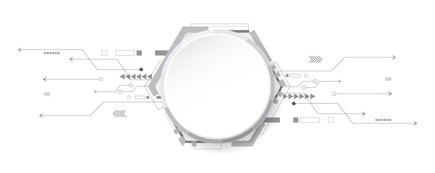 Абстрактный фон технологии иллюстрации инновационный фон концепция коммуникации hitech