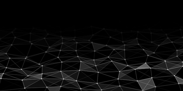 Abstract technology background with connecting dots and lines Network concept