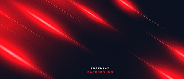 Abstract technology background with red neon light effect