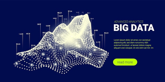 Abstract technology big data background