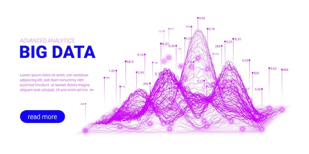 Abstract technology big data background