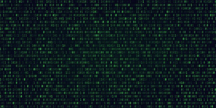 Vector abstract technology binary code background.digital binary data and secure data concept