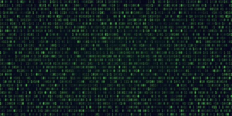 Vector abstract technology binary code background.digital binary data and secure data concept