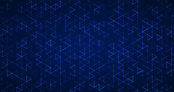 Vector abstract technology blue hexagonal background