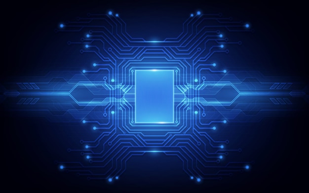 Abstract technology chip processor background circuit board