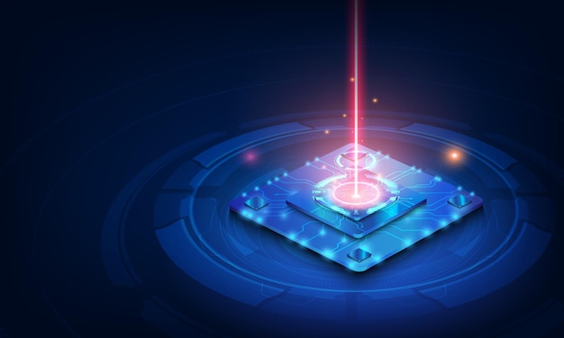 abstract technology chip processor background circuit board