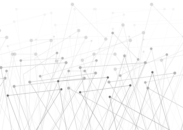 Абстрактные технологии связи низкополигональные линии фон