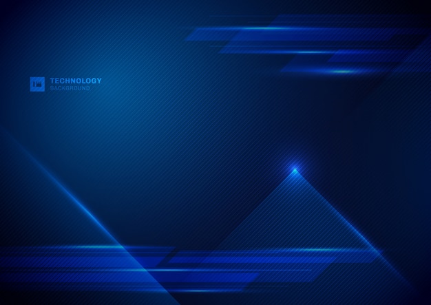 Abstract technology digital blue background.