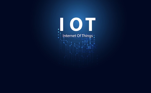 ベクトル 抽象的なテクノロジーの未来的なコンセプト モノのインターネット デジタル サークル iot アイコン インフォ グラフィック