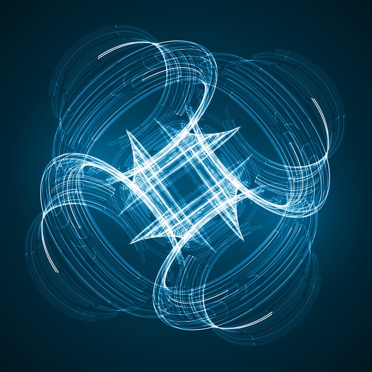 Vector abstract technology illustration stylish concept
