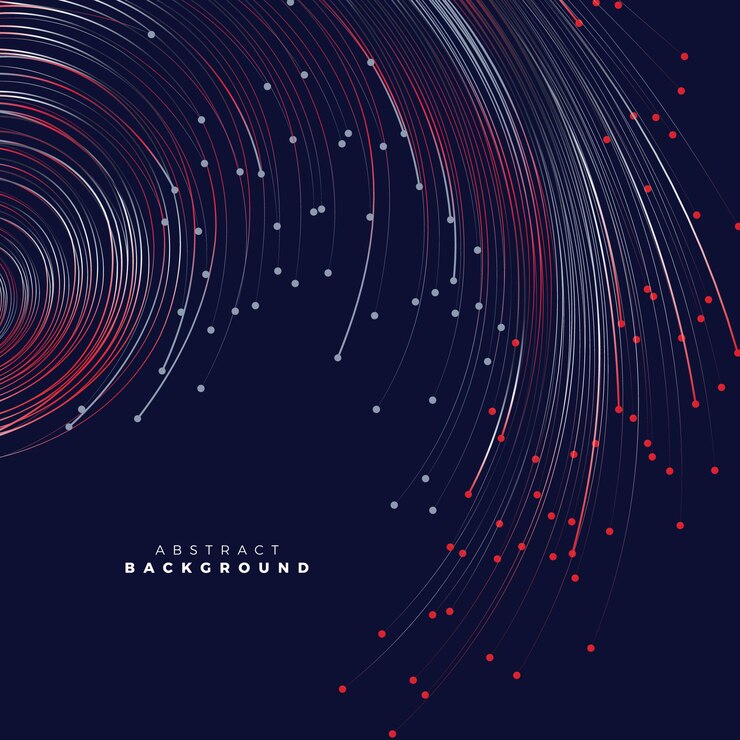 Vector abstract technology line wave vector background