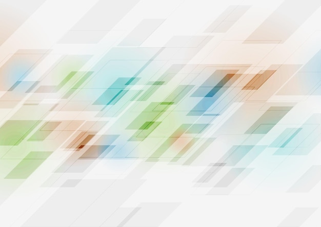 Abstract technology multicolored geometry background vector design