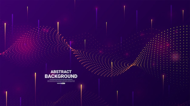 Abstract technology particles  background